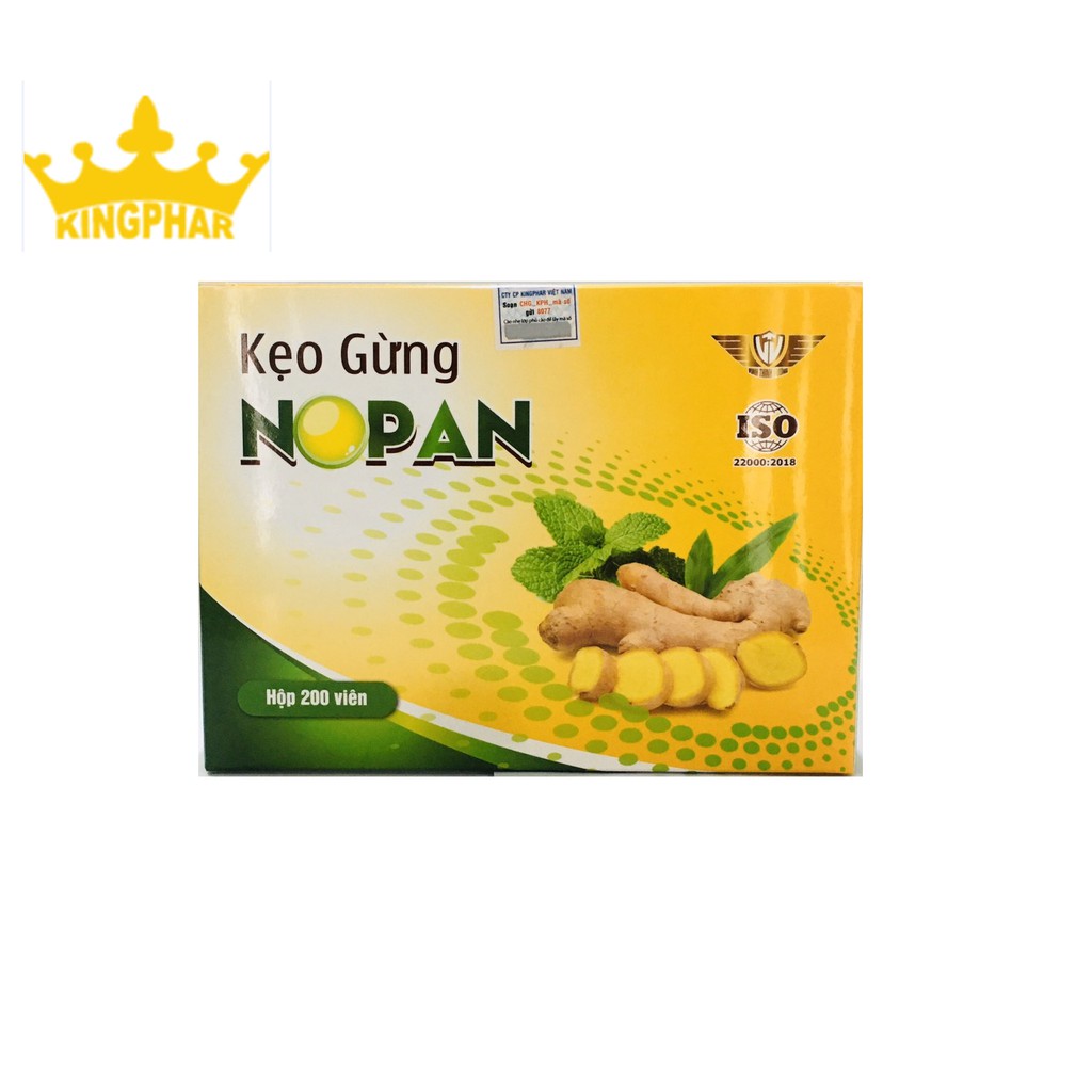 Viên Kẹo Gừng Nopan Kingphar (H/200V)